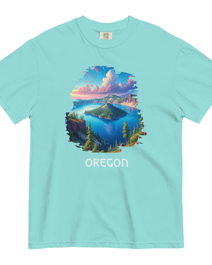OREGON - CRATER LAKE - COMFORT COLORS - Unisex garment-dyed heavyweight t-shirt