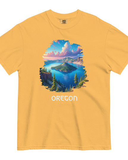 OREGON - CRATER LAKE - COMFORT COLORS - Unisex garment-dyed heavyweight t-shirt