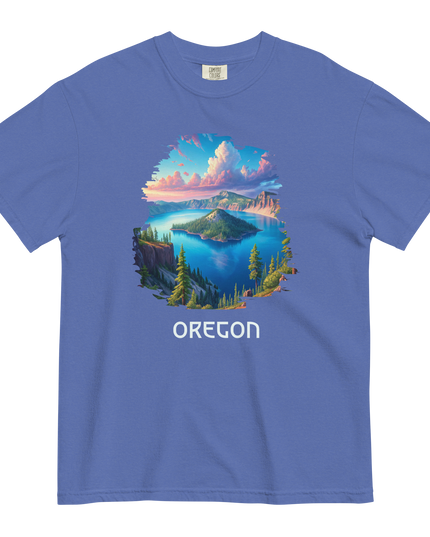 OREGON - CRATER LAKE - COMFORT COLORS - Unisex garment-dyed heavyweight t-shirt