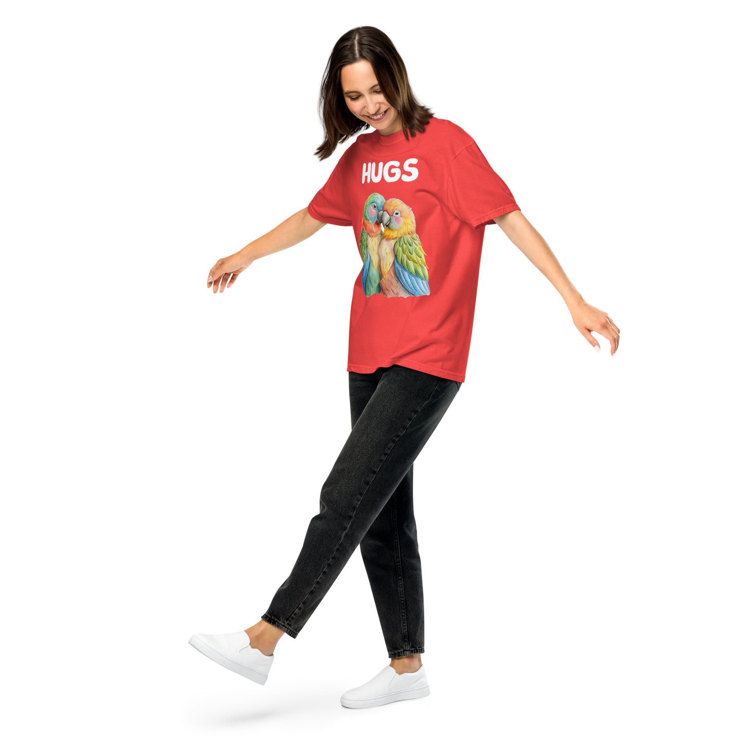 HUGS - Parrots - Comfort Colors - Unisex garment-dyed heavyweight t-shirt