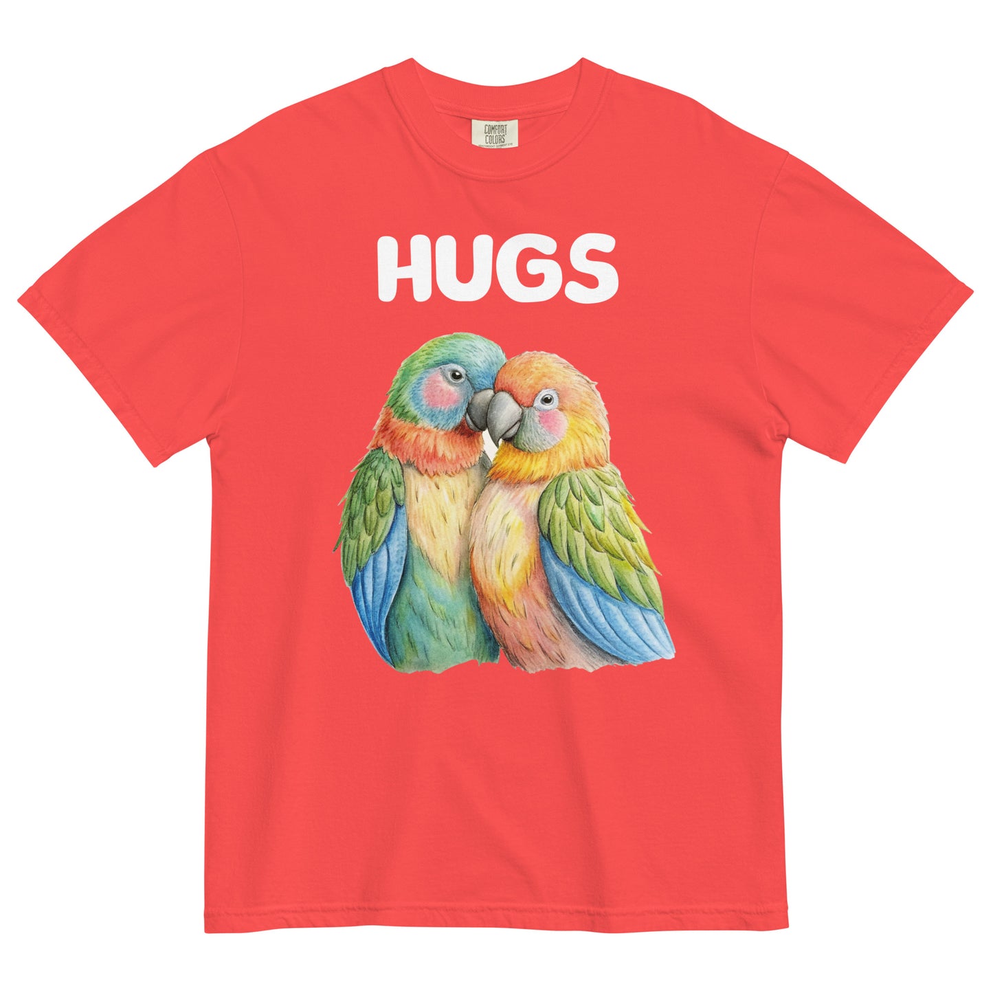 HUGS - Parrots - Comfort Colors - Unisex garment-dyed heavyweight t-shirt