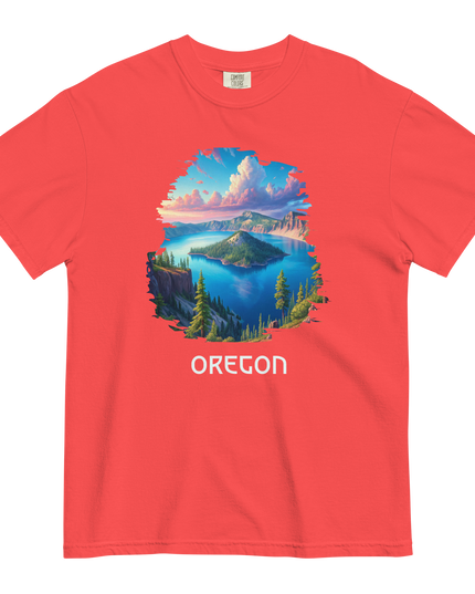 OREGON - CRATER LAKE - COMFORT COLORS - Unisex garment-dyed heavyweight t-shirt