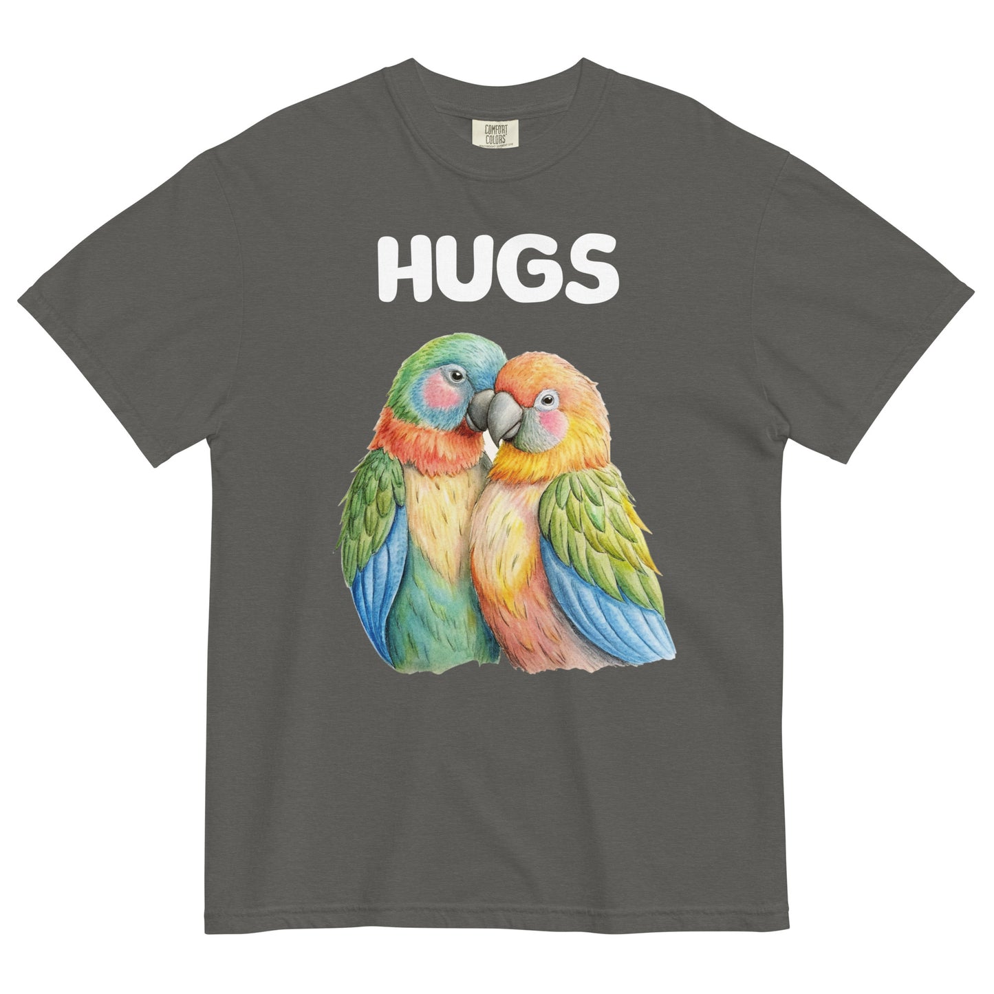 HUGS - Parrots - Comfort Colors - Unisex garment-dyed heavyweight t-shirt