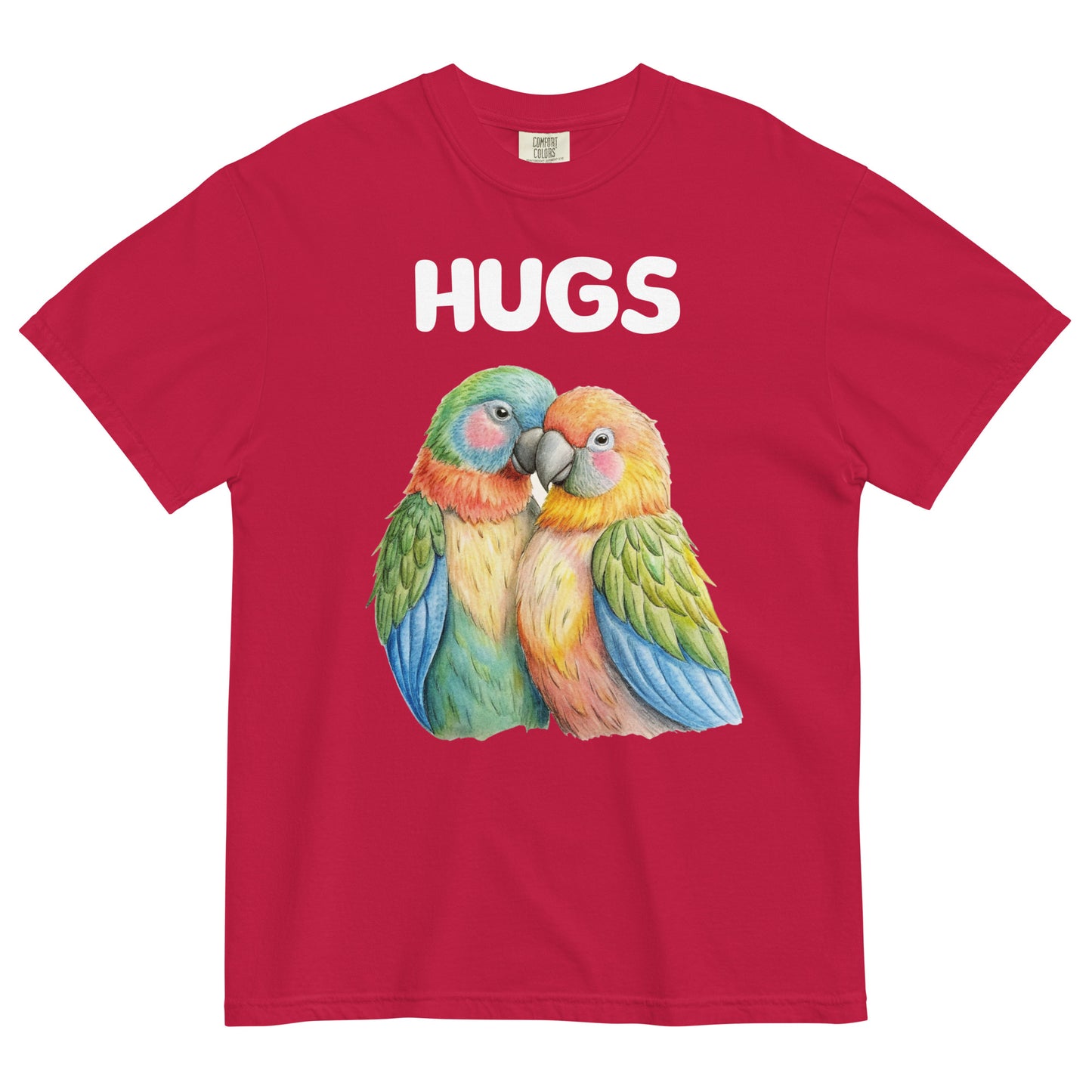 HUGS - Parrots - Comfort Colors - Unisex garment-dyed heavyweight t-shirt