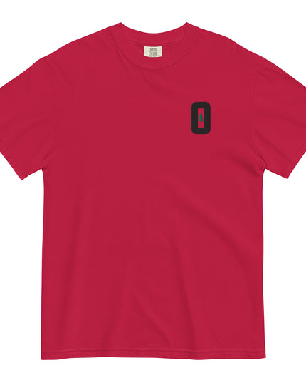 O FOR OREGON - EMBROIDERED - Comfort Colors - Unisex garment-dyed heavyweight t-shirt