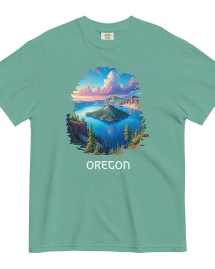 OREGON - CRATER LAKE - COMFORT COLORS - Unisex garment-dyed heavyweight t-shirt