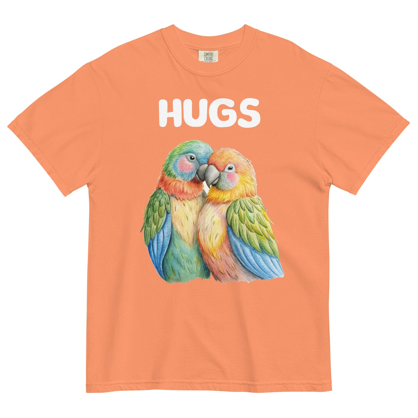 HUGS - Parrots - Comfort Colors - Unisex garment-dyed heavyweight t-shirt