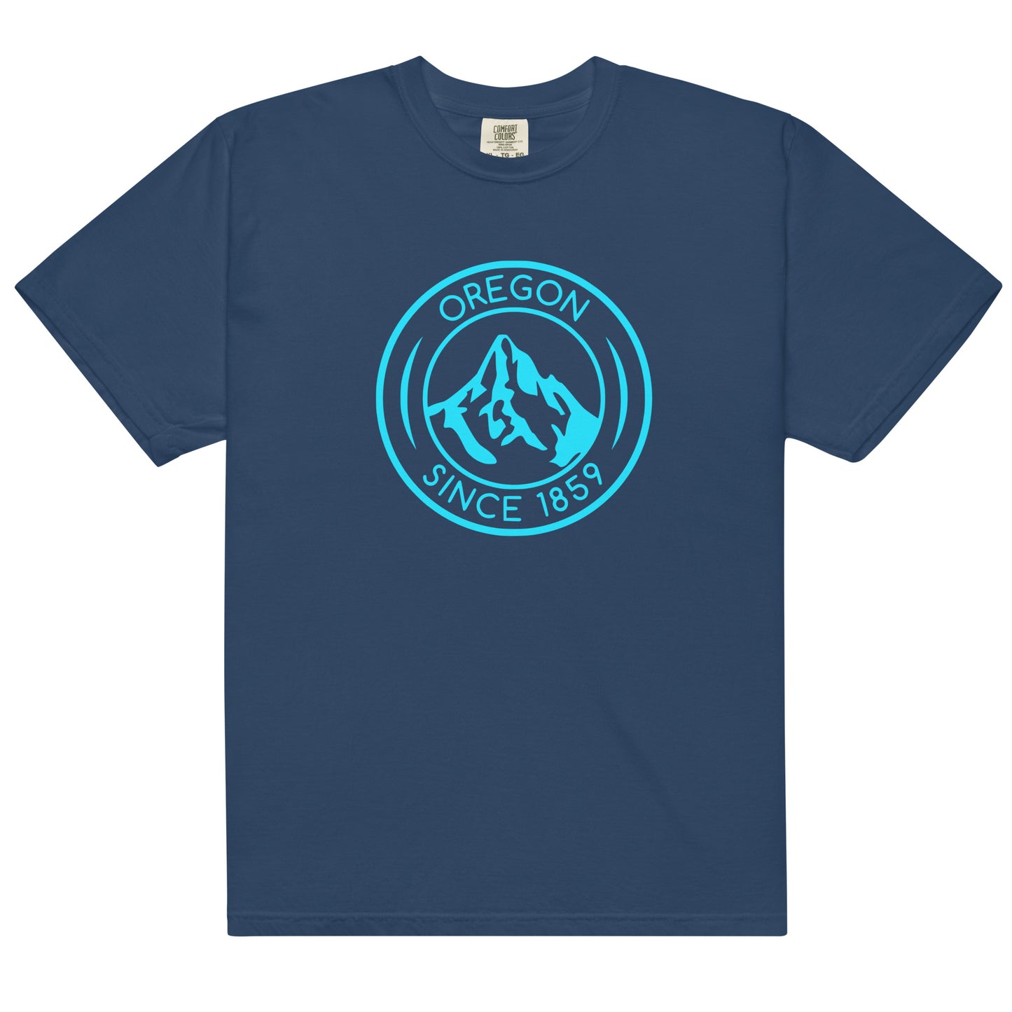 OREGON SINCE 1859 - AQUA - Comfort Colors - Unisex garment-dyed heavyweight t-shirt