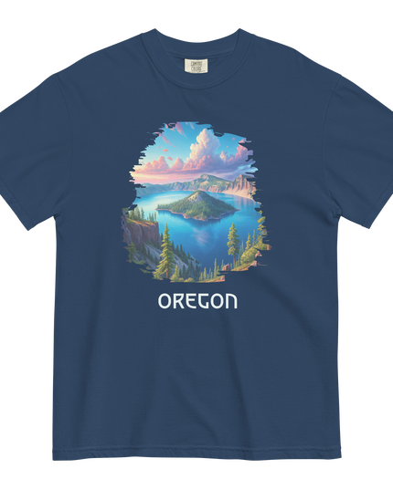 OREGON - CRATER LAKE - COMFORT COLORS - Unisex garment-dyed heavyweight t-shirt