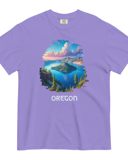 OREGON - CRATER LAKE - COMFORT COLORS - Unisex garment-dyed heavyweight t-shirt