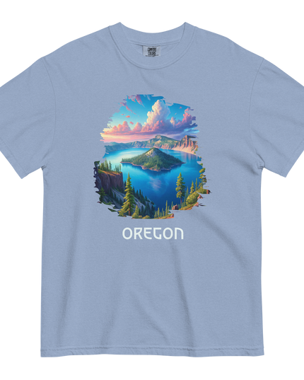 OREGON - CRATER LAKE - COMFORT COLORS - Unisex garment-dyed heavyweight t-shirt