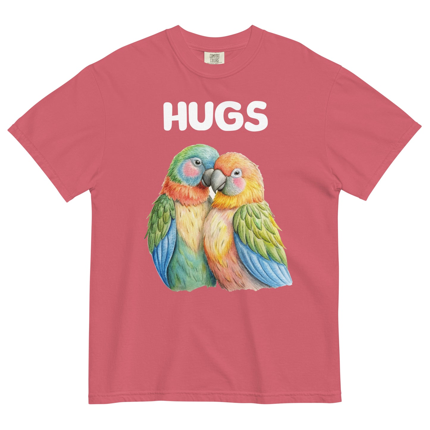 HUGS - Parrots - Comfort Colors - Unisex garment-dyed heavyweight t-shirt