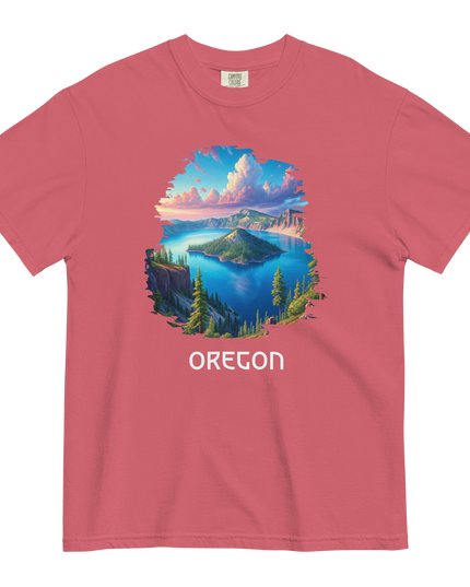OREGON - CRATER LAKE - COMFORT COLORS - Unisex garment-dyed heavyweight t-shirt