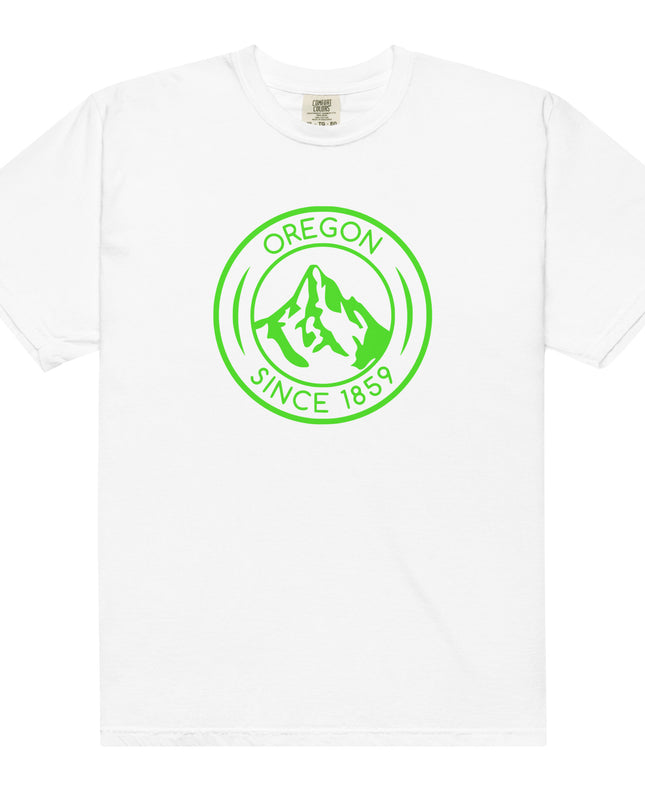 OREGON SINCE 1859 - LIME - Comfort Colors - Unisex garment-dyed heavyweight t-shirt
