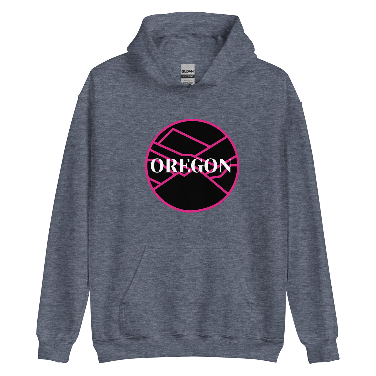 OREGON - Pink/Black - Unisex Hoodie