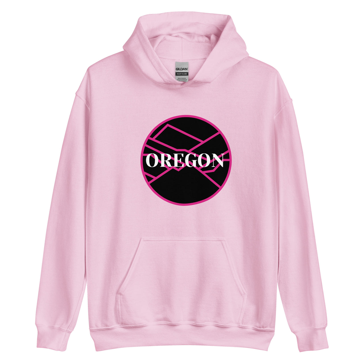 OREGON - Pink/Black - Unisex Hoodie