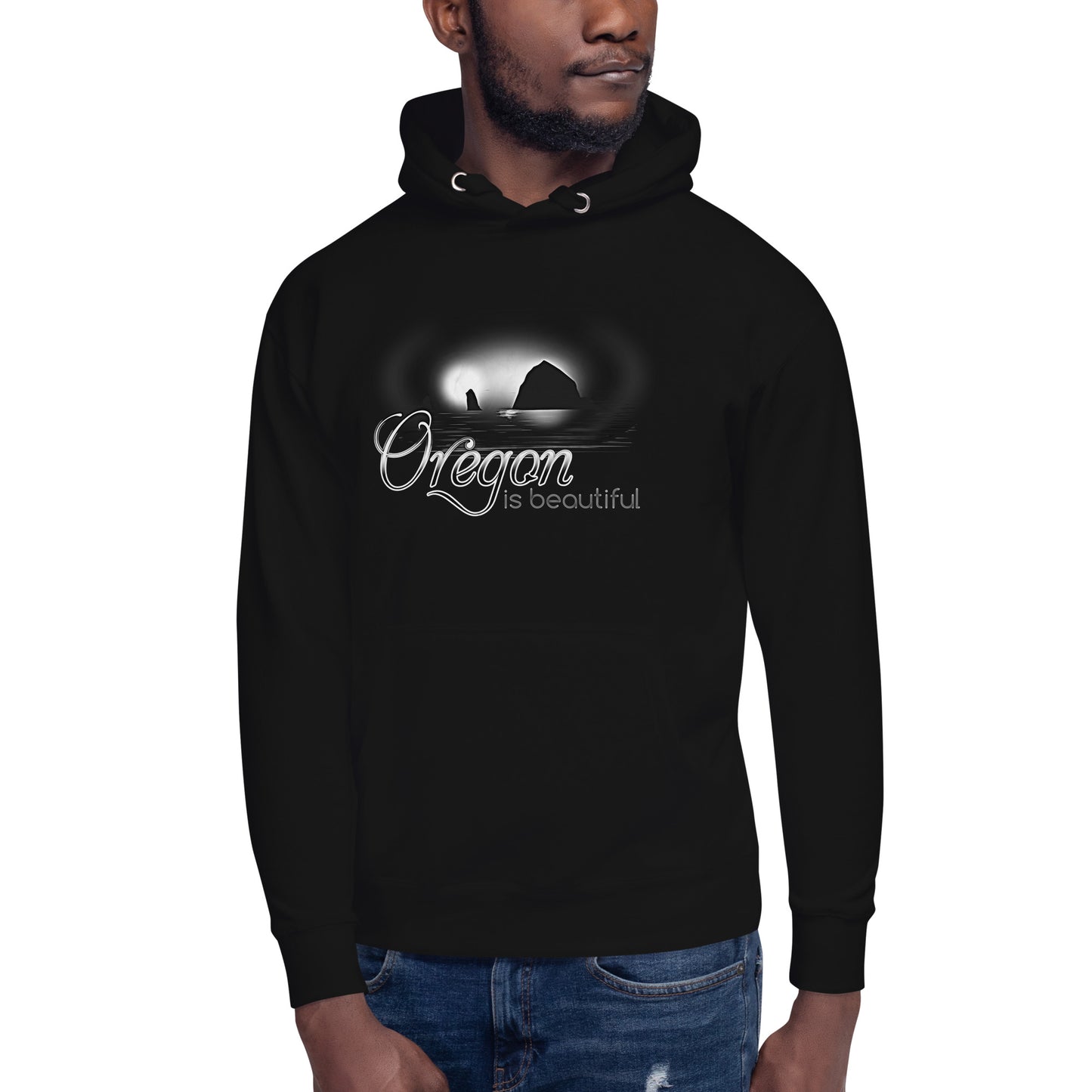Oregon is Beautiful/ BW - Unisex Hoodie