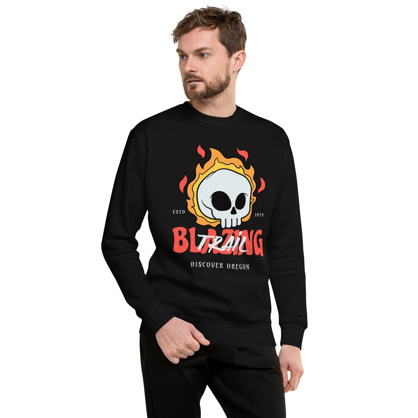 Trail Blazing - Discover Oregon - Unisex Premium Sweatshirt