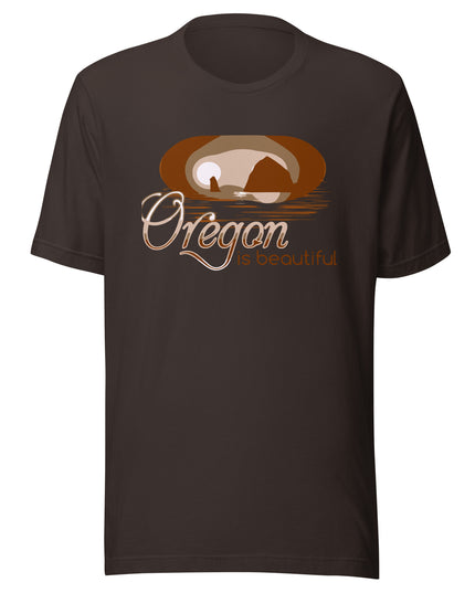 Oregon is Beautiful/Haystack Rock - Unisex t-shirt