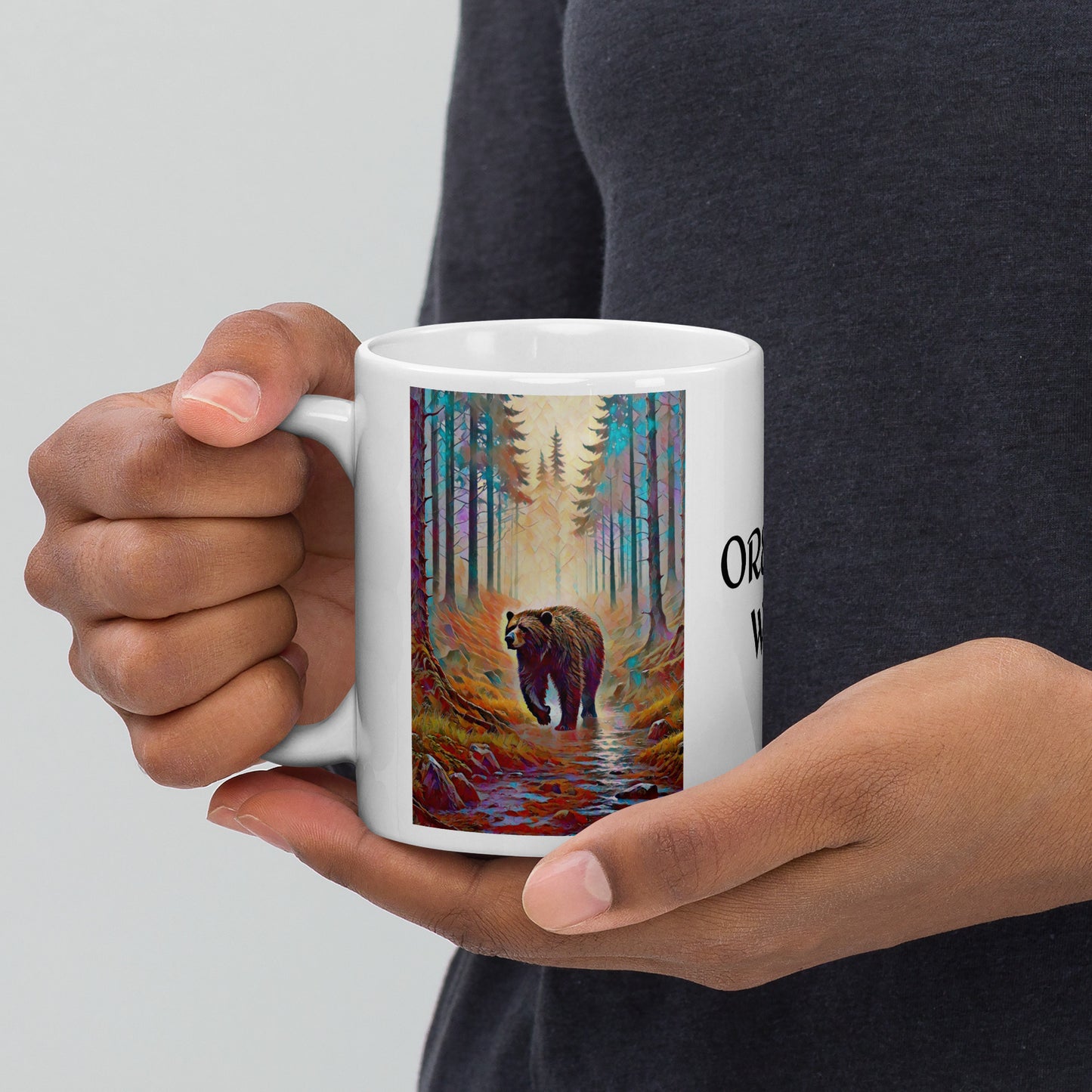 Wild Oregon - White glossy mug