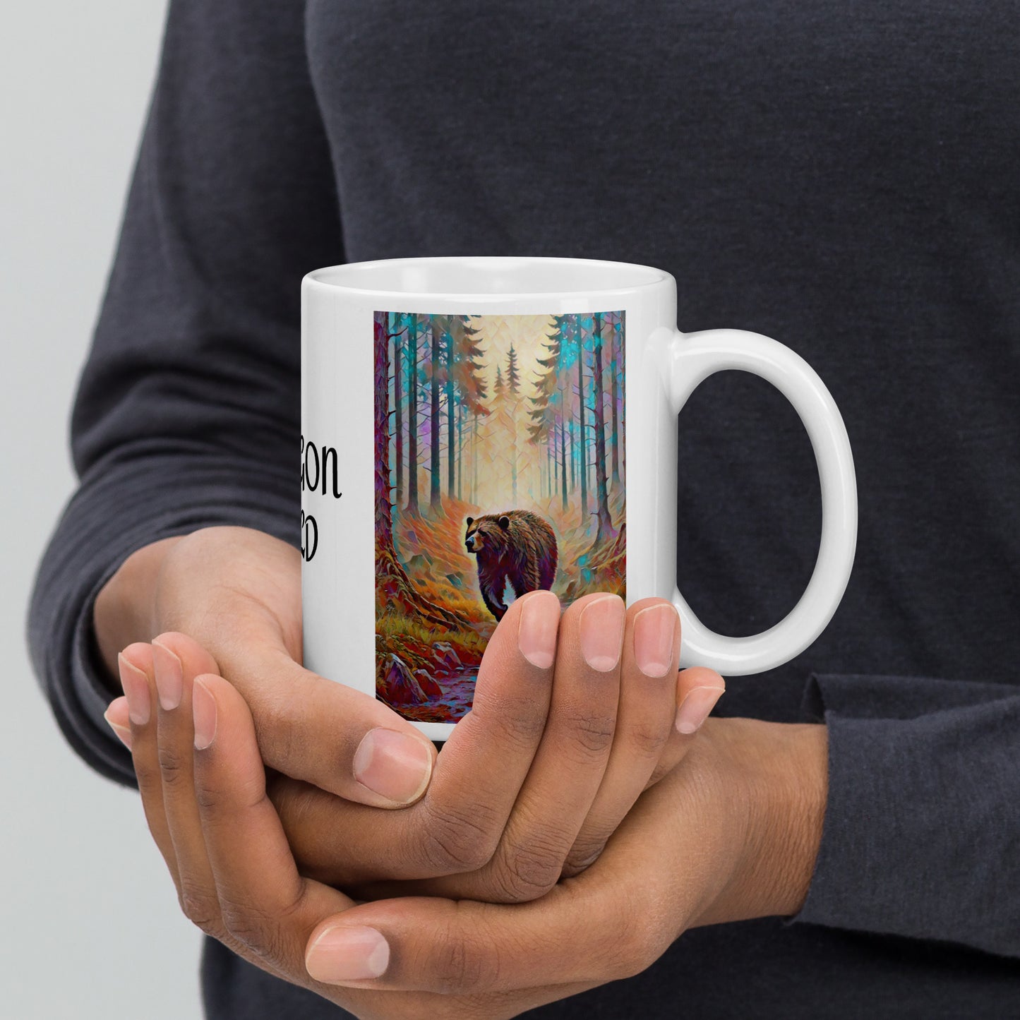 Wild Oregon - White glossy mug