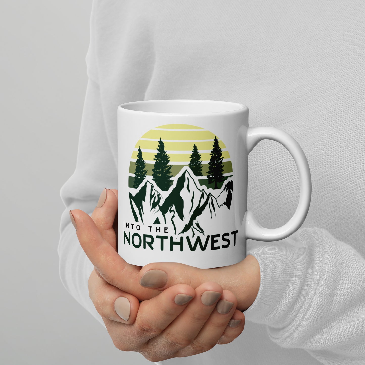 Into The Northwest - White glossy mug