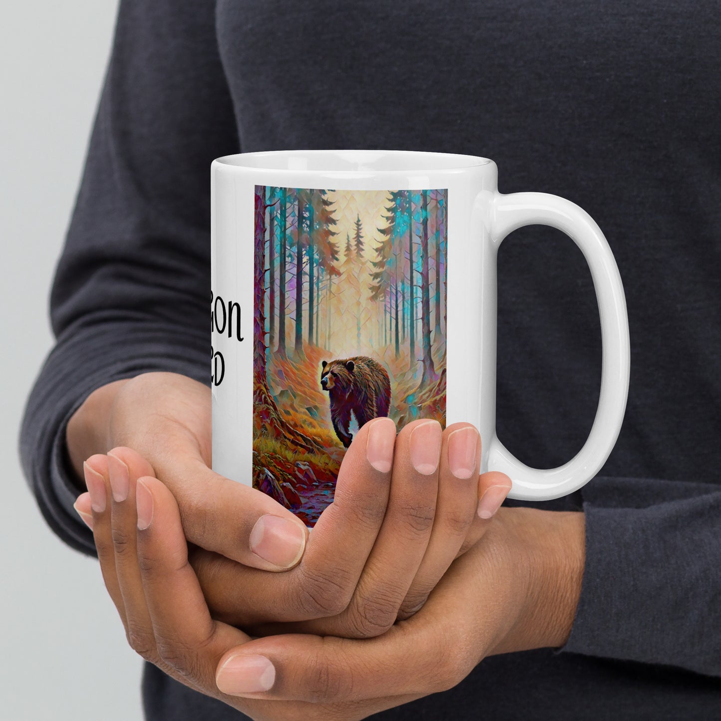 Wild Oregon - White glossy mug