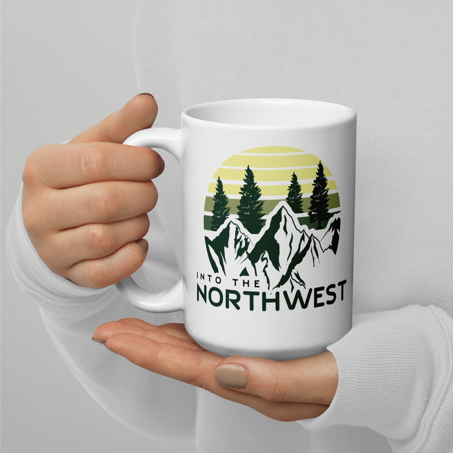 Into The Northwest - White glossy mug