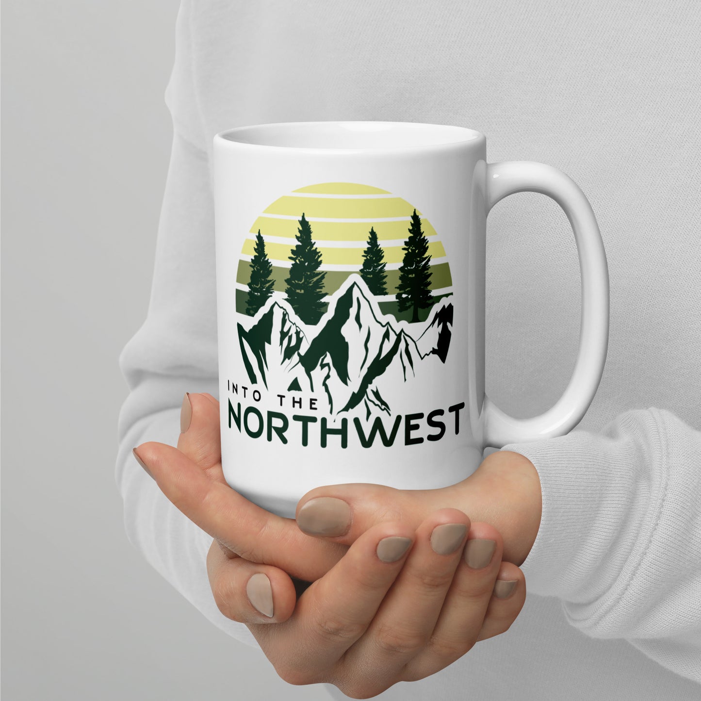 Into The Northwest - White glossy mug