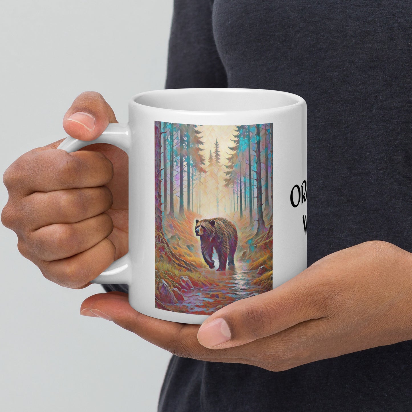 Wild Oregon - White glossy mug