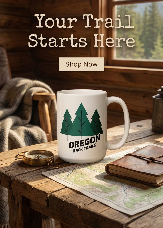 Oregon Back Trails - White glossy mug