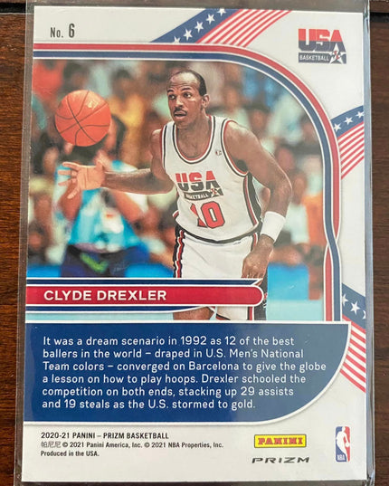 Clyde Drexler - 2020-21 - Panini - Prizam - No. 6