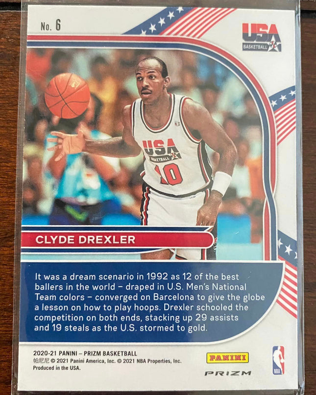 Clyde Drexler - 2020-21 - Panini - Prizam - No. 6