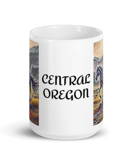 Central Oregon - White glossy mug