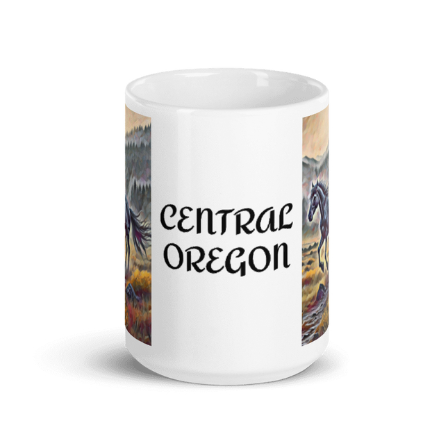 Central Oregon - White glossy mug