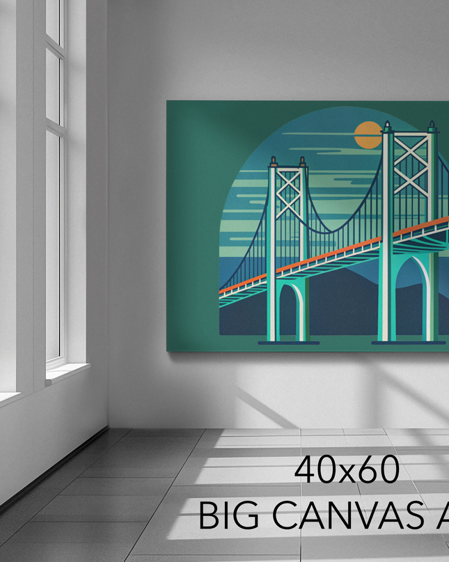 ASTORIA BRIDGE - 40x60 Big Canvas Art