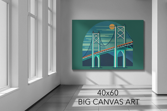 ASTORIA BRIDGE - 40x60 Big Canvas Art
