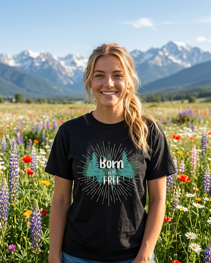 Born to Be Free - Premium - Comfort Colors - T-Shirt