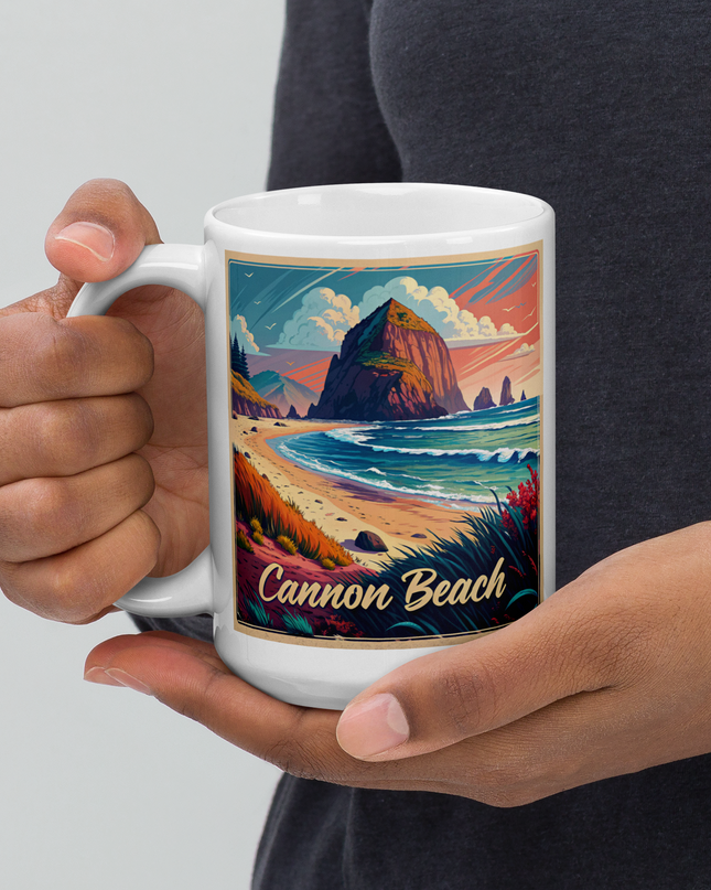 Cannon Beach - glossy mug