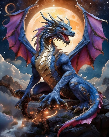 Celestial Dragon in Space - Jigsaw puzzle