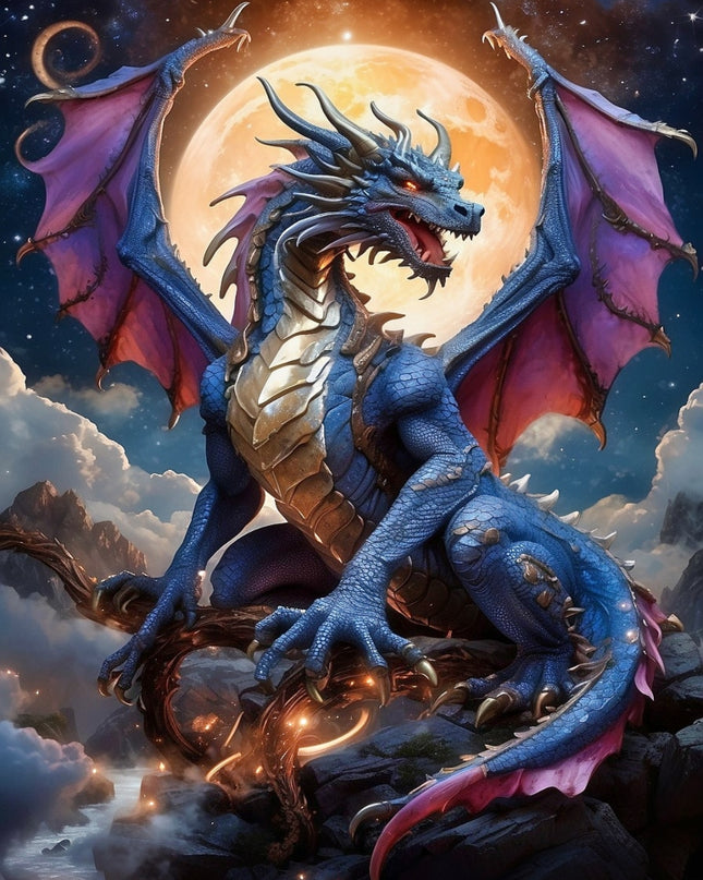 Celestial Dragon in Space - Jigsaw puzzle