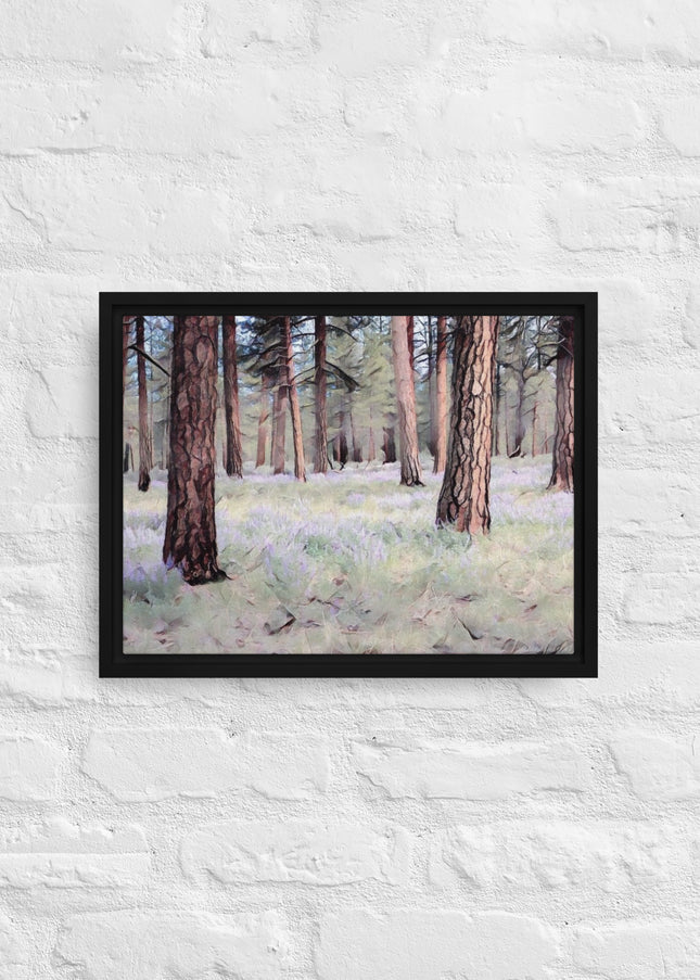 Central Oregon Forest - Digital Art - Framed canvas - FREE SHIPPING