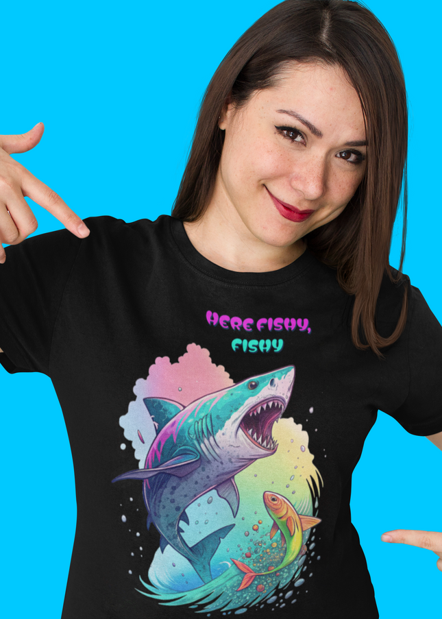 HERE FISHY, FISHY - Unisex classic tee