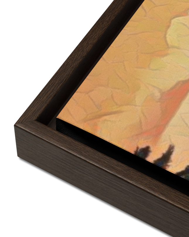Oregon Hikers - Digital Art - Framed canvas - FREE SHIPPING