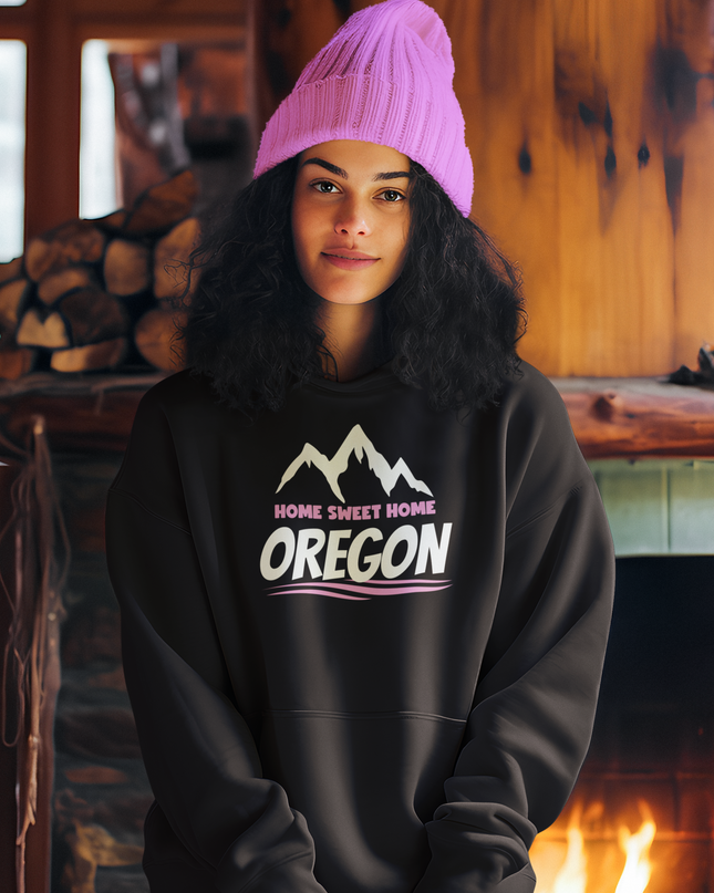 Home Sweet Home Oregon/Pink - Unisex Hoodie