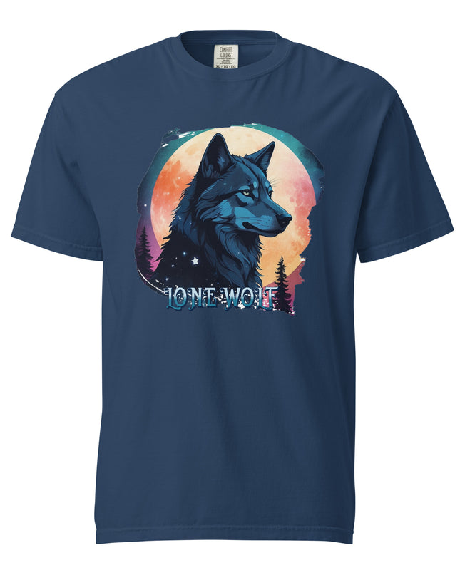 Lone Wolf  - Oregon-  Unisex garment-dyed heavyweight t-shirt