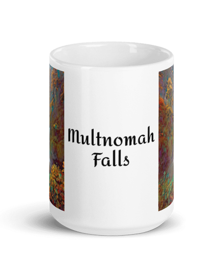 Multnomah Falls - White glossy mug
