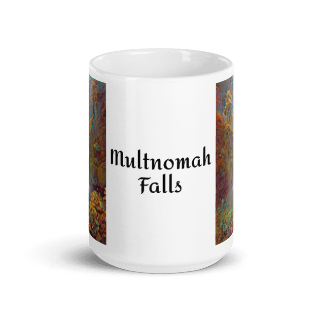 Multnomah Falls - White glossy mug