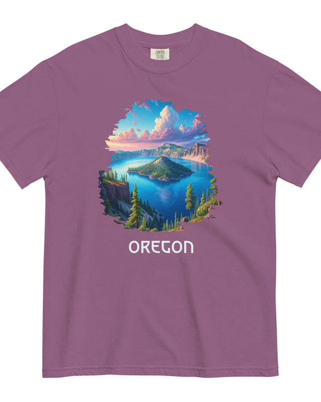 OREGON - CRATER LAKE - COMFORT COLORS - Unisex garment-dyed heavyweight t-shirt