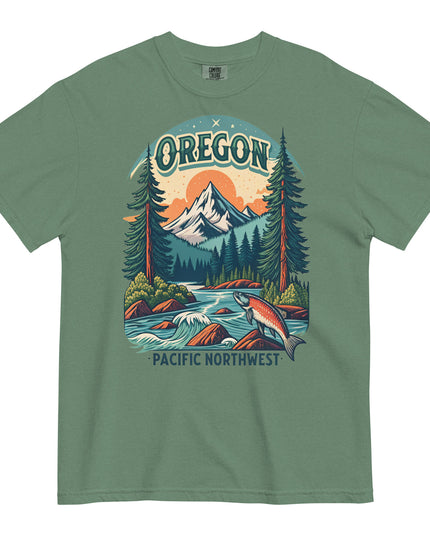 OREGON - PACIFIC NORTHWEST - COMFORT COLORS - Unisex garment-dyed heavyweight t-shirt